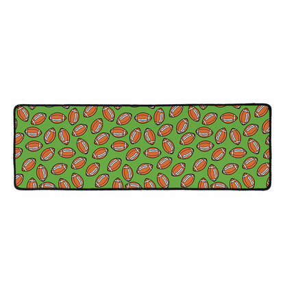 American Football Ball Pattern Print Long Kitchen Mat