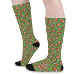 American Football Ball Pattern Print Long Socks