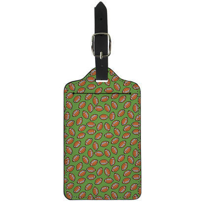 American Football Ball Pattern Print Luggage Tag