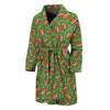 American Football Ball Pattern Print Men's Bathrobe