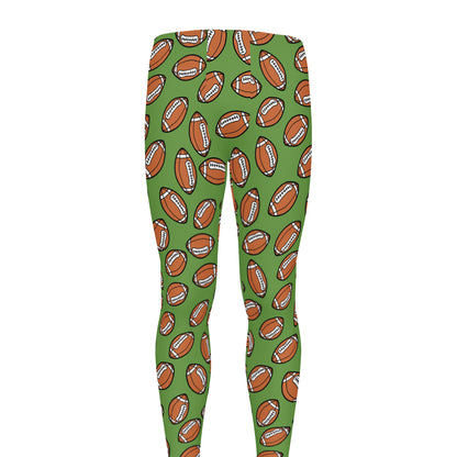 American Football Ball Pattern Print Men's leggings