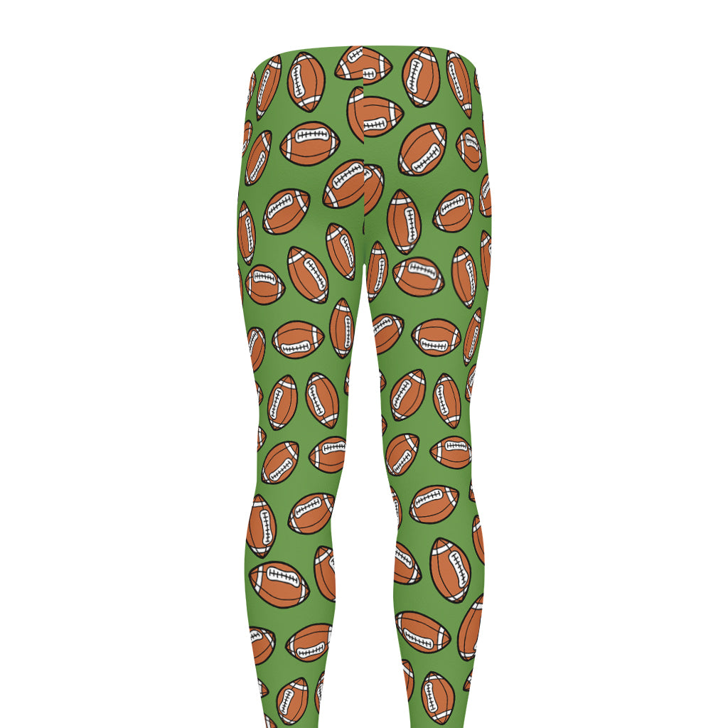 American Football Ball Pattern Print Men's leggings