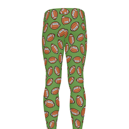 American Football Ball Pattern Print Men's leggings