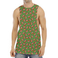 American Football Ball Pattern Print Men's Muscle Tank Top