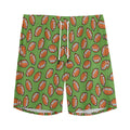 American Football Ball Pattern Print Men's Athletic Shorts