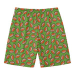 American Football Ball Pattern Print Men's Swim Trunks