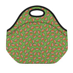 American Football Ball Pattern Print Neoprene Lunch Bag