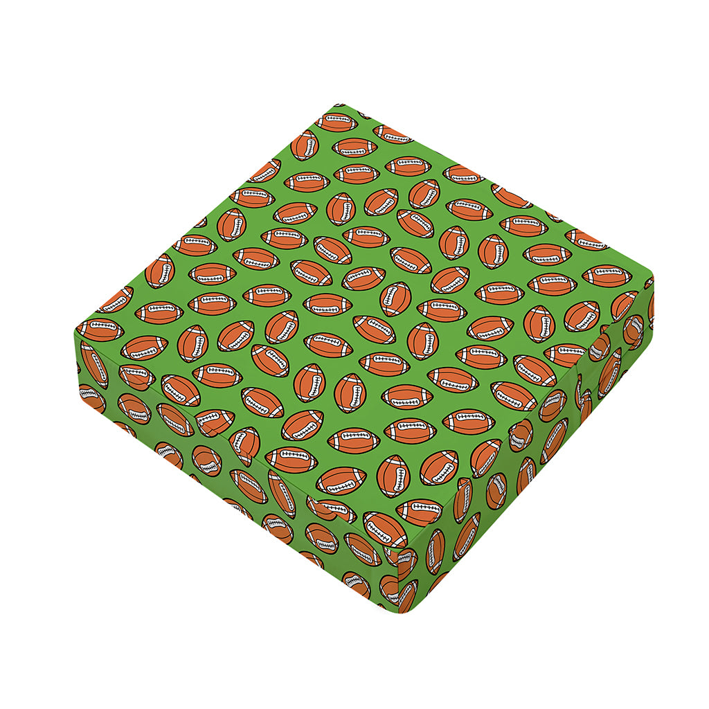 American Football Ball Pattern Print Outdoor Seat Cushion Cover
