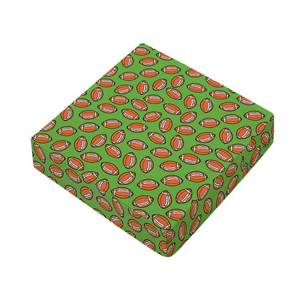American Football Ball Pattern Print Outdoor Seat Cushion Cover
