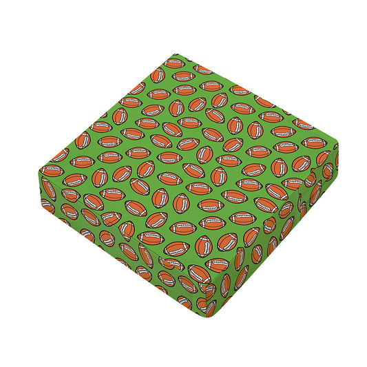 American Football Ball Pattern Print Outdoor Seat Cushion Cover