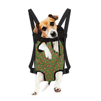 American Football Ball Pattern Print Pet Carrier Backpack