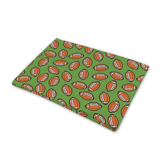 American Football Ball Pattern Print Pet Cooling Mat Cover