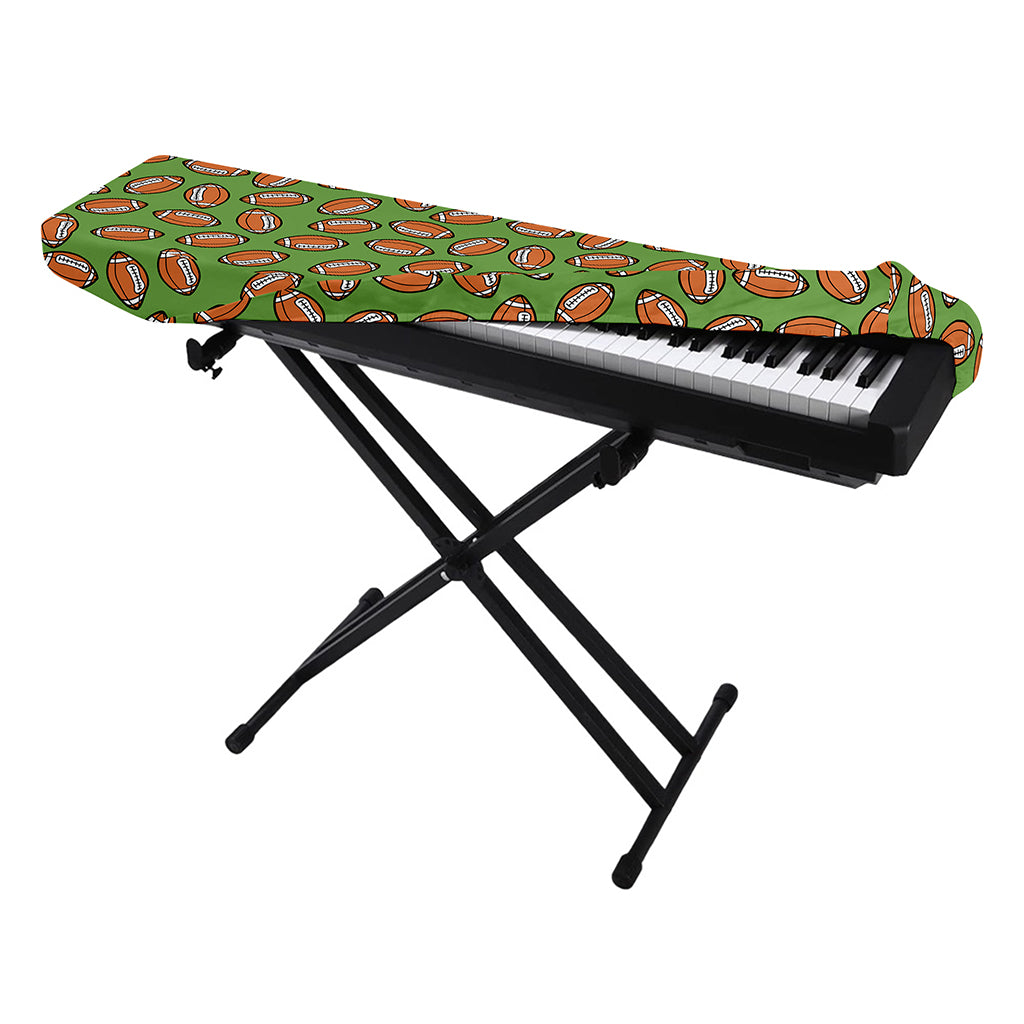 American Football Ball Pattern Print Piano Keyboard Cover