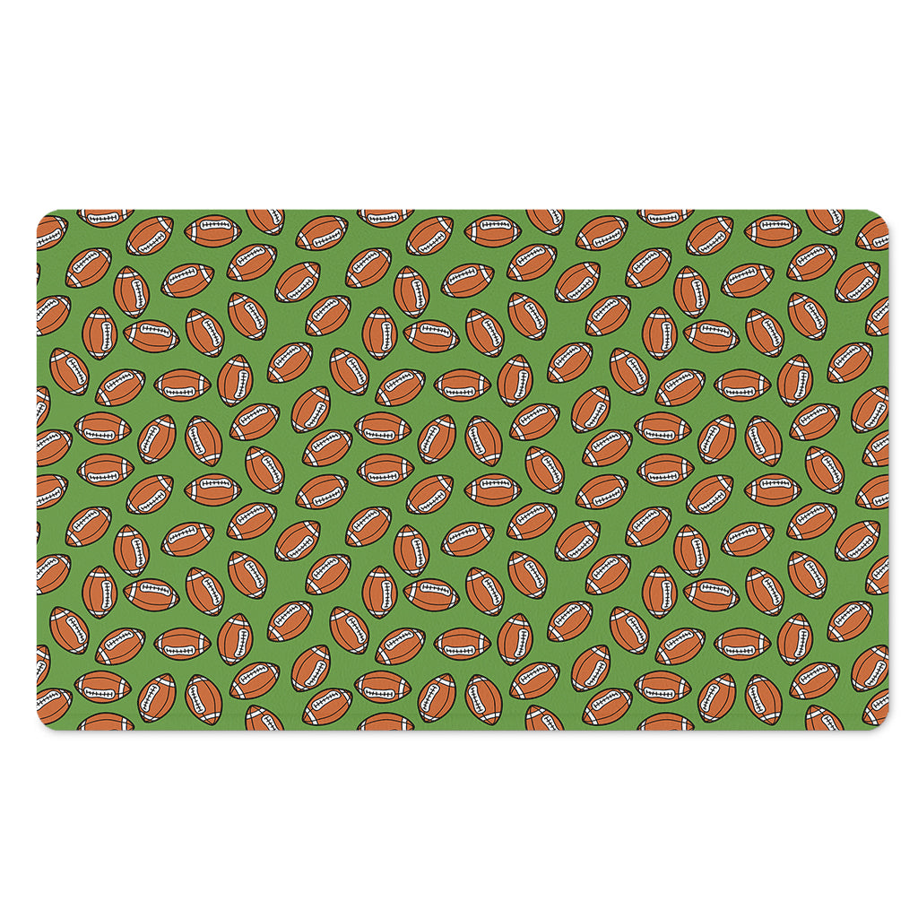 American Football Ball Pattern Print Polyester Doormat