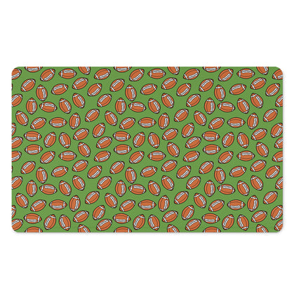 American Football Ball Pattern Print Polyester Doormat