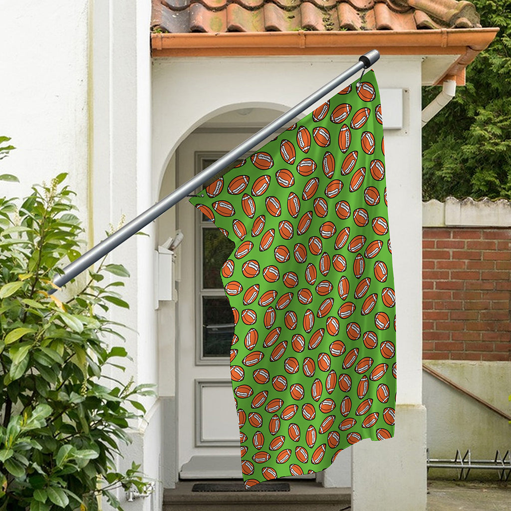 American Football Ball Pattern Print Polyester Flag