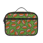 American Football Ball Pattern Print Portable Lunch Bag
