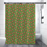 American Football Ball Pattern Print Premium Shower Curtain