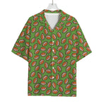 American Football Ball Pattern Print Rayon Hawaiian Shirt