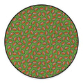 American Football Ball Pattern Print Round Floor Mat