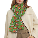 American Football Ball Pattern Print Scarf