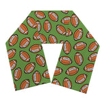 American Football Ball Pattern Print Scarf