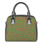 American Football Ball Pattern Print Shoulder Handbag