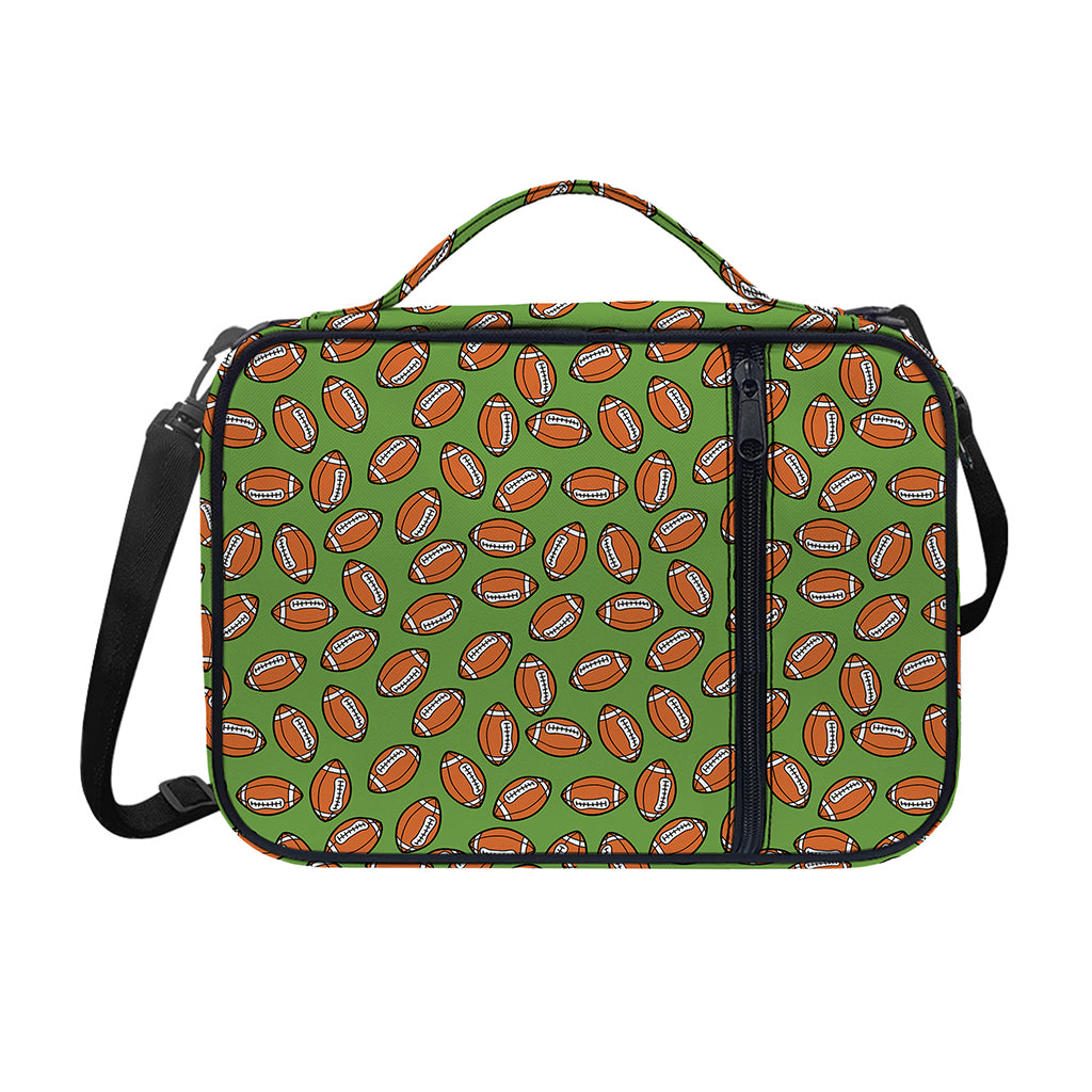 American Football Ball Pattern Print Shoulder Strap Bible Bag