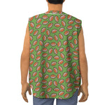 American Football Ball Pattern Print Sleeveless Baseball Jersey