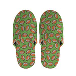 American Football Ball Pattern Print Slippers
