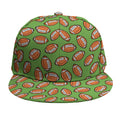 American Football Ball Pattern Print Snapback Cap