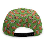 American Football Ball Pattern Print Snapback Cap