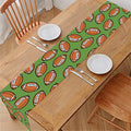 American Football Ball Pattern Print Table Runner