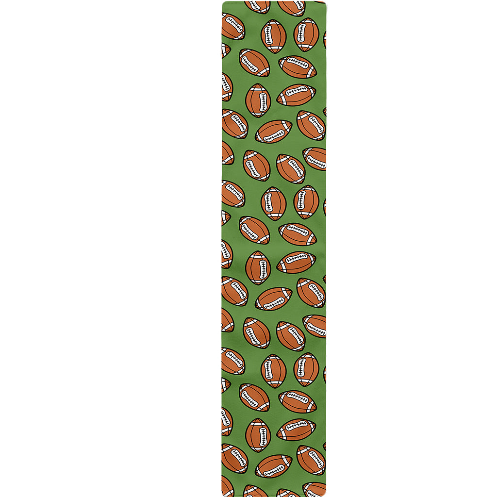 American Football Ball Pattern Print Table Runner