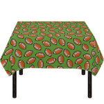 American Football Ball Pattern Print Tablecloth