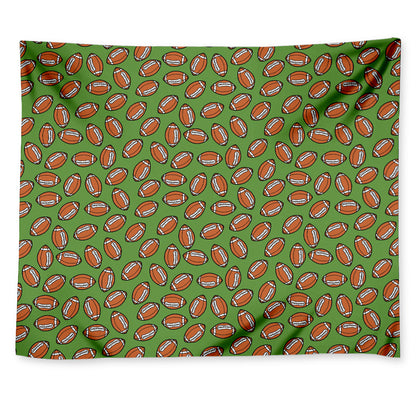 American Football Ball Pattern Print Tapestry
