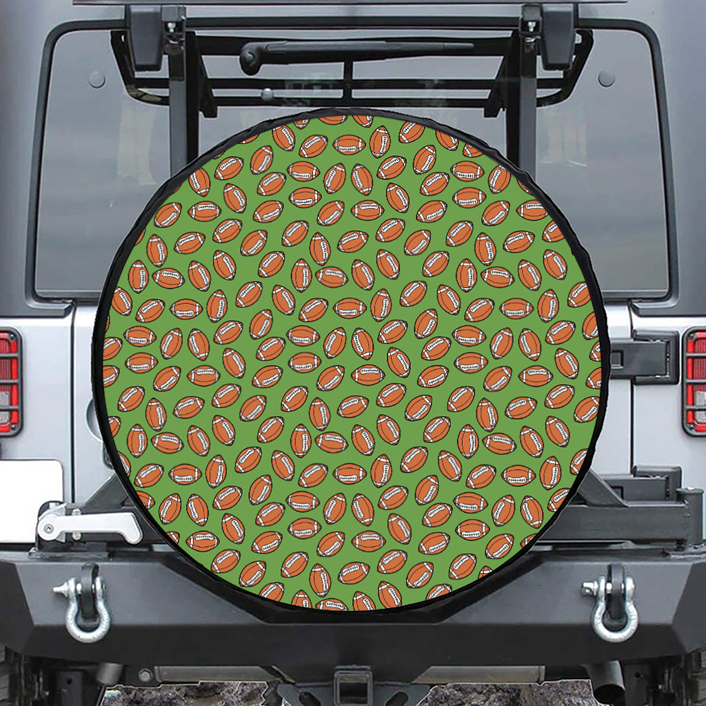 American Football Ball Pattern Print Tire Cover