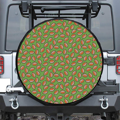 American Football Ball Pattern Print Tire Cover