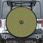 American Football Ball Pattern Print Tire Cover With Camera Hole