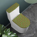 American Football Ball Pattern Print Toilet Lid And Tank Cover Set