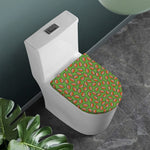 American Football Ball Pattern Print Toilet Lid Cover