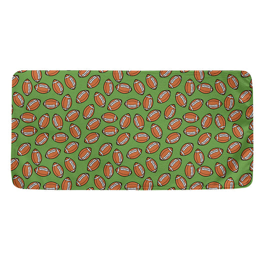 American Football Ball Pattern Print Towel
