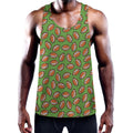 American Football Ball Pattern Print Men's Workout Tank Top