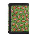 American Football Ball Pattern Print Trifold Wallet