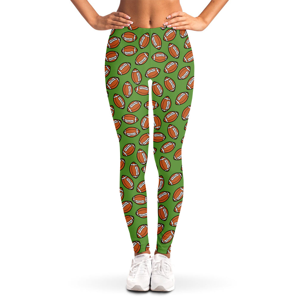 American Football Ball Pattern Print Women's Leggings