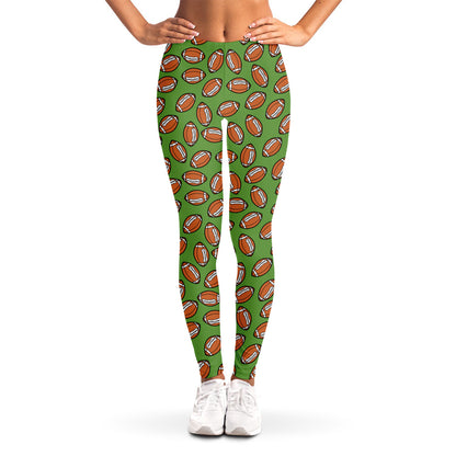 American Football Ball Pattern Print Women's Leggings