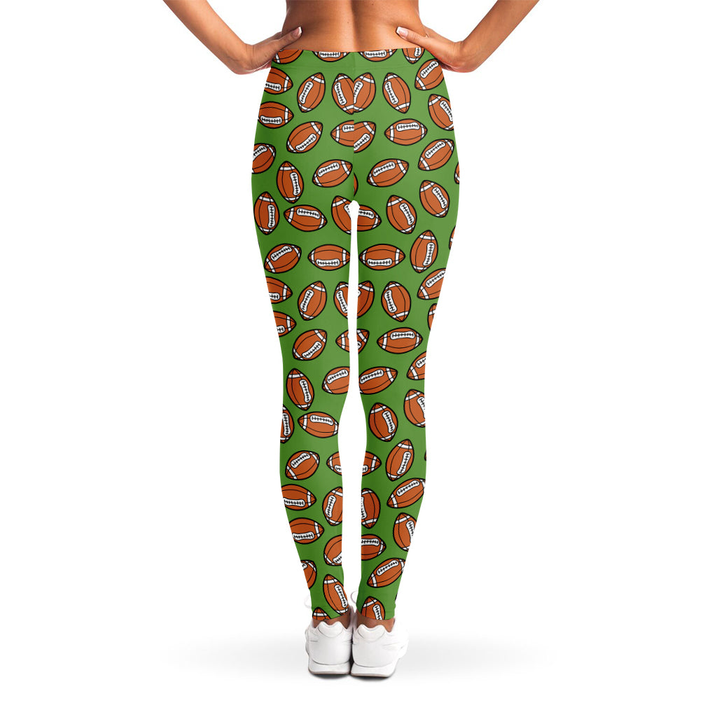 American Football Ball Pattern Print Women's Leggings