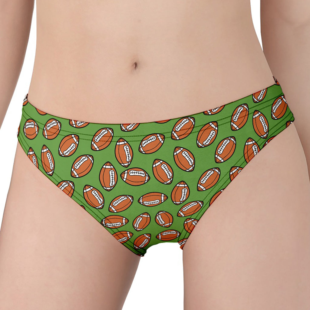 American Football Ball Pattern Print Women's Panties