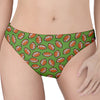 American Football Ball Pattern Print Women's Thong