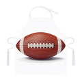 American Football Ball Print Adjustable Apron